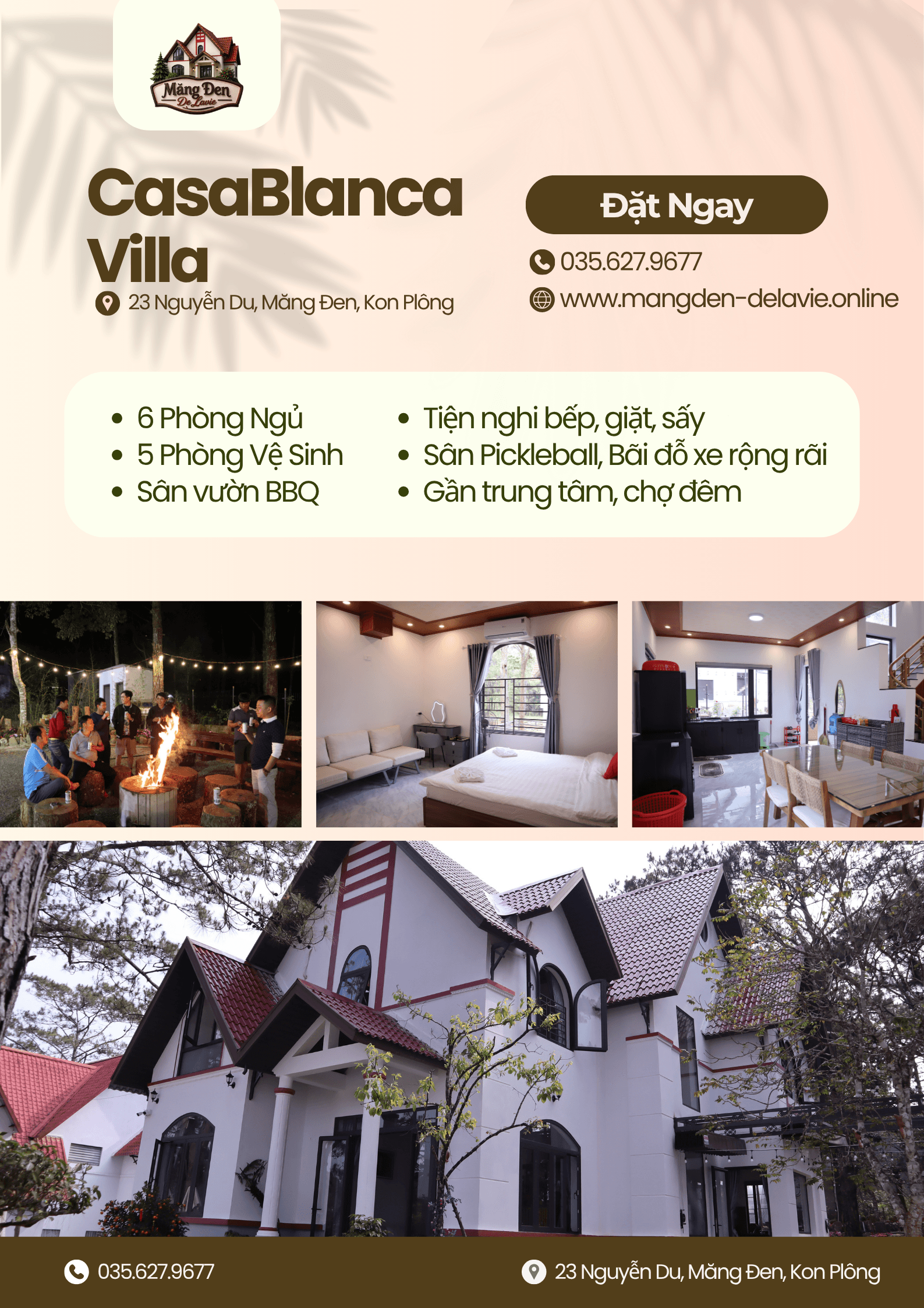 Poster CasaBlanca Villa — Măng Đen De Lavie