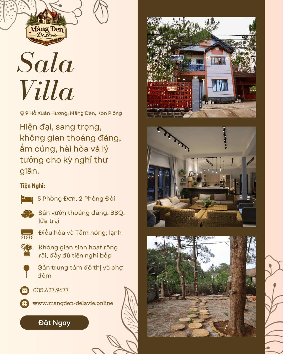 Poster Sala Villa — Măng Đen De Lavie